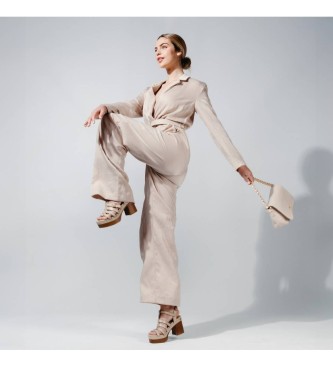 Carmela Sandali in pelle 161381 beige -Altezza tacco 10cm-