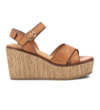 Carmela Leather Sandals 161387 brown