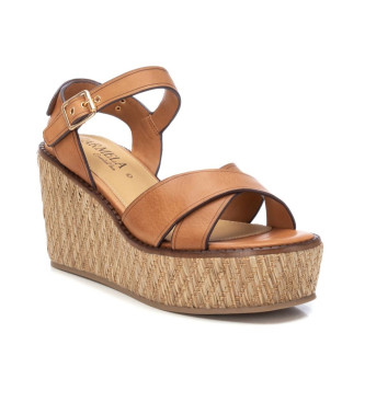 Carmela Leather Sandals 161387 brown
