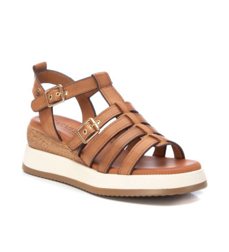 Carmela Leather Sandals 161390 brown
