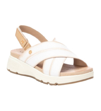 Carmela Umetno beli usnjeni sandali 161481