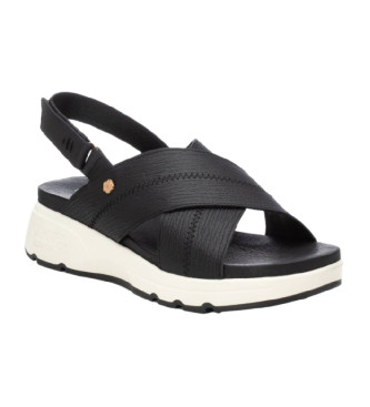 Carmela Leren sandalen 161481 zwart
