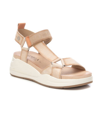 Carmela Leather Sandals 161551 beige