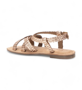 Carmela Leather Sandals 161648 golden