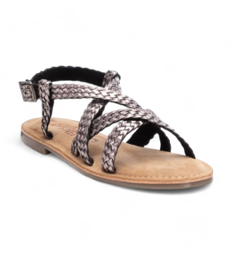 Carmela Leather Sandals 161648 grey