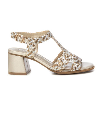 Carmela Gold leather sandals 162190