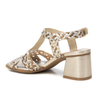 Carmela Gold leather sandals 162190