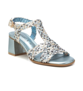 Carmela Sandales en cuir 162190 bleu