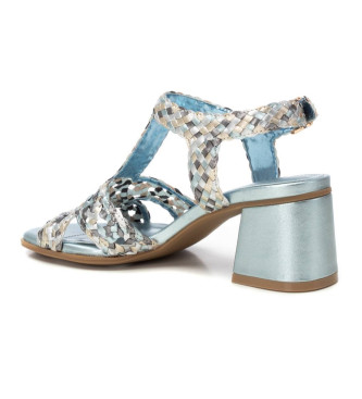 Carmela Sandales en cuir 162190 bleu