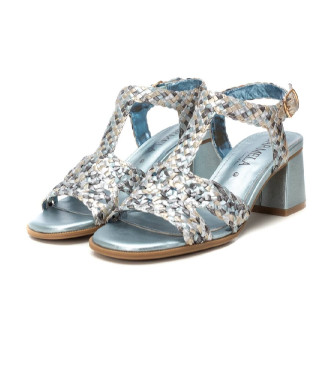 Carmela Sandales en cuir 162190 bleu