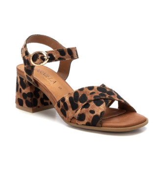 Carmela Brown leather sandals 162192