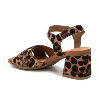 Carmela Brown leather sandals 162192