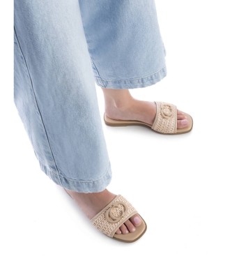 Carmela 162193 beige leather sandals