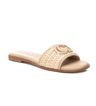 Carmela 162193 beige leather sandals