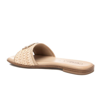 Carmela 162193 beige leather sandals