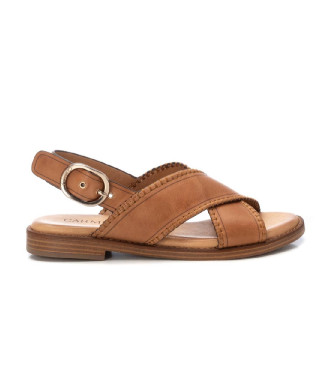 Carmela Sandalias de piel 162201 marrn
