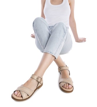 Carmela Sandalias de piel 162204 beige