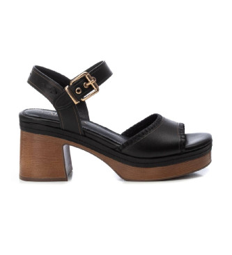 Carmela Usnjeni sandali 162207 black