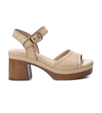 Carmela Sandales en cuir 162207 beige