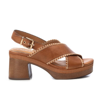 Carmela Sandales en cuir 162209 marron