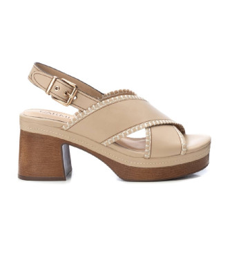 Carmela Leather sandals 162209 beige