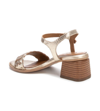 Carmela Leren sandalen 162380 goud