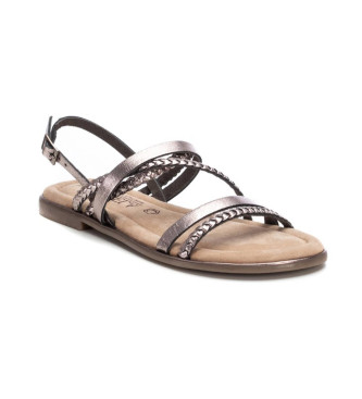 Carmela Sandalias de piel 162385 plateado
