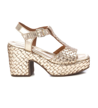 Carmela Golden leather sandals 162405