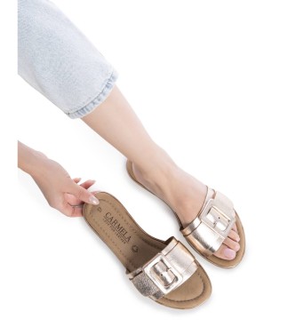 Carmela Sandali in pelle 162406 oro