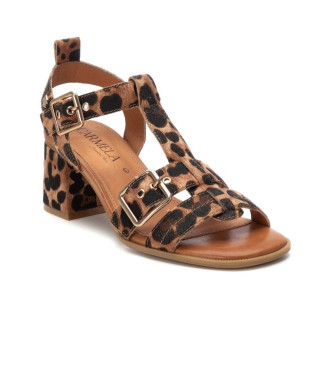 Carmela Sandales en cuir 162421 marron