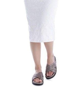 Carmela Sandali in pelle 163053 grigi