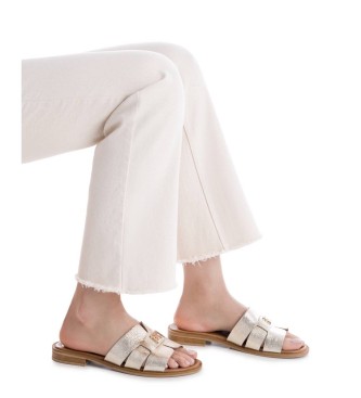 Carmela Sandali in pelle dorata 163059