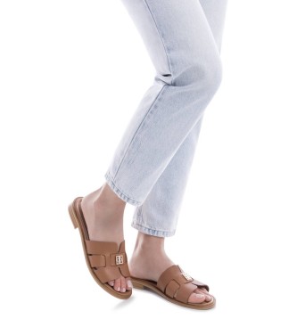 Carmela Sandali in pelle marrone 163059