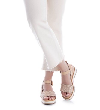 Carmela Sand�lias em pele 163155 bege