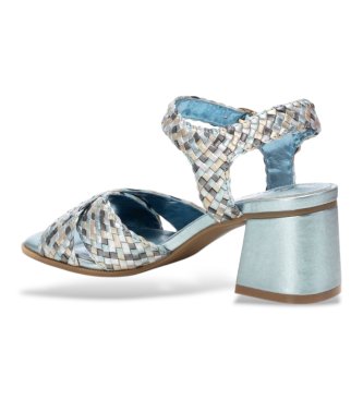 Carmela Leren sandalen 162192 blauw