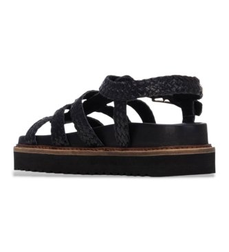 Carmela Sand�lias em pele 163030 preto
