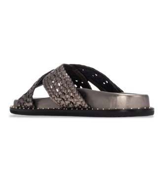 Carmela Sandali in pelle 163053 grigi