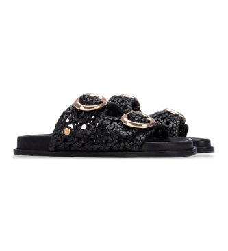 Carmela Ledersandalen 163058 schwarz