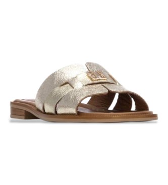 Carmela Sandali in pelle dorata 163059