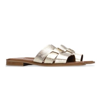 Carmela Sandali in pelle dorata 163059