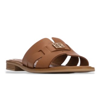 Carmela Sandali in pelle marrone 163059