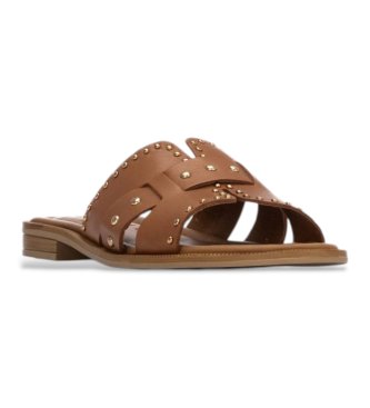 Carmela Sandali in pelle marrone 163060