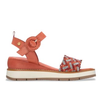 Carmela Sand�lias de couro 163155 vermelho