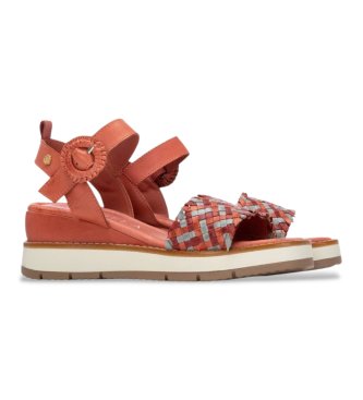 Carmela Sand�lias de couro 163155 vermelho