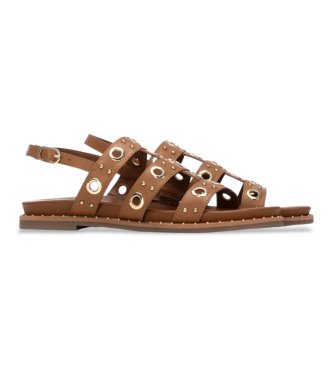 Carmela Sand�lias de couro 163208 castanho