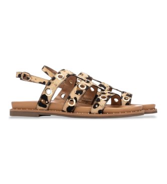 Carmela Sand�lias de couro 163208 castanho