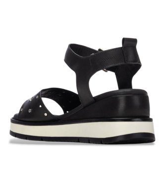 Carmela Sand�lias em pele 163248 preto