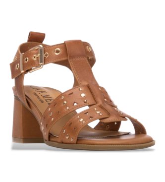 Carmela Sand�lias de couro 163251 castanho