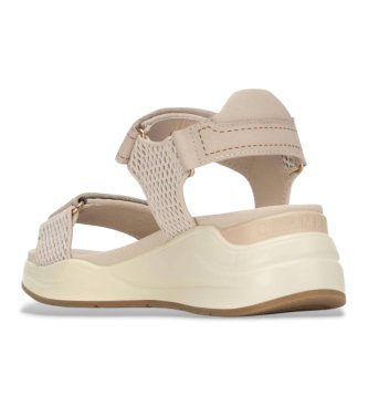 Carmela Sand�lias em pele 163285 bege