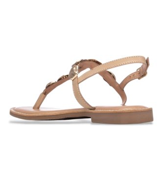 Carmela Sandaler i l�der 163293 beige